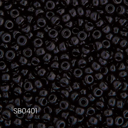 Miyuki Seed Bead 11/0 Black Opaque | Alberta Bead Store