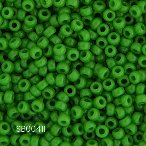 Miyuki Seed Bead 11/0 Green Pea Opaque | Alberta Bead Store