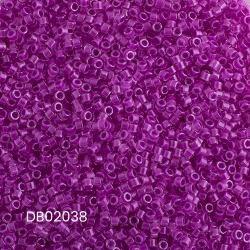 Miyuki Delica 11/0 Plum Crazy Luminous Neon Color | Alberta Bead Store