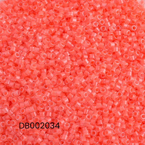 Miyuki Delica 11/0 Flamingo Luminous Neon Color | Alberta Bead Store