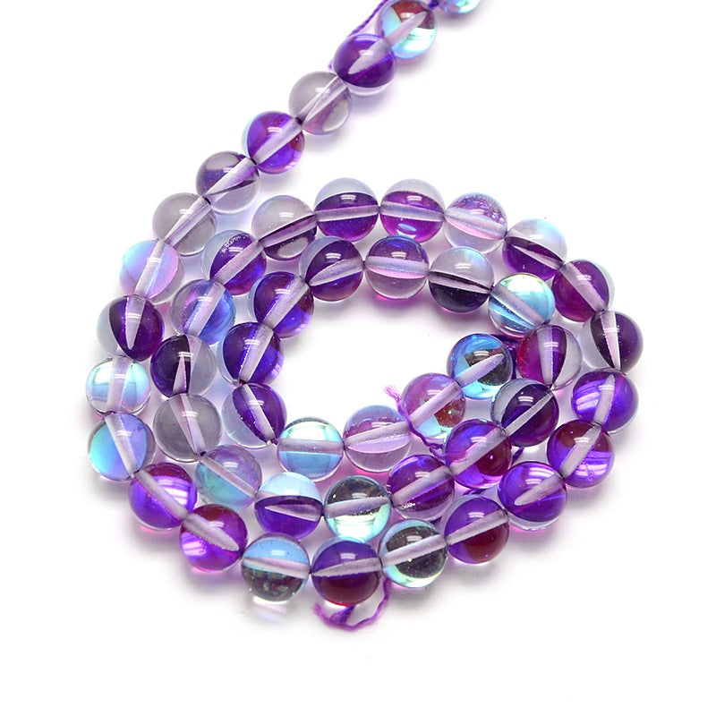 Dark Orchid Holographic Glass Bead 