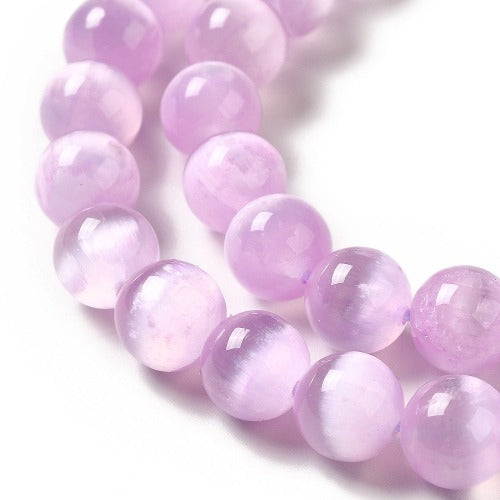 Selenite Plum Gemstone Bead | Alberta Bead Store