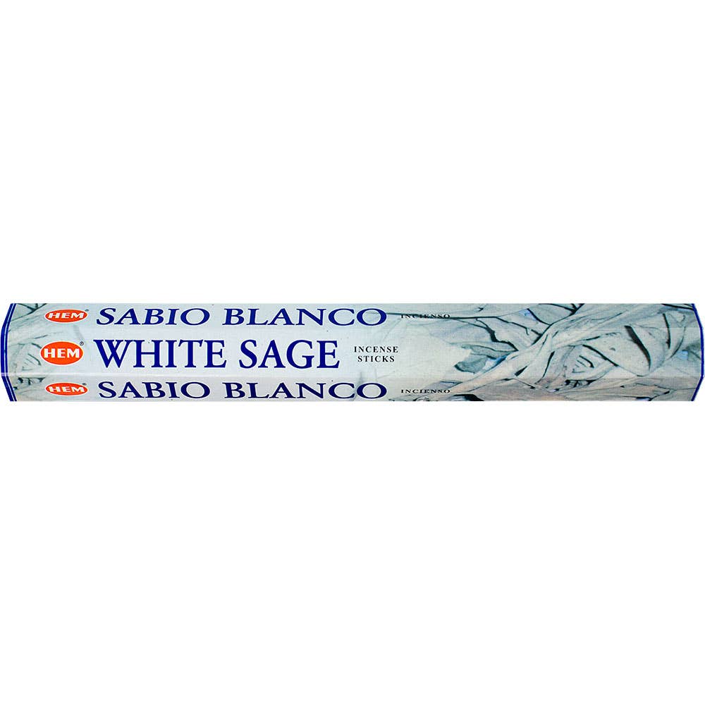 Hem Incense White Sage 20gr - Crystals and Sun Signs