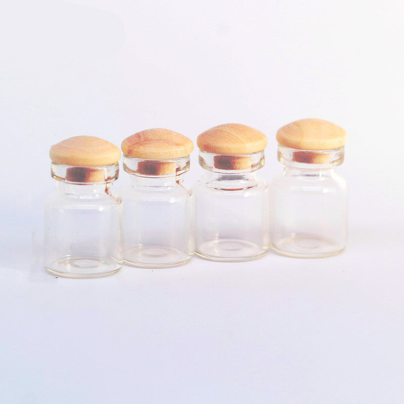 Miniature Glass Jar with Lid 4pc 