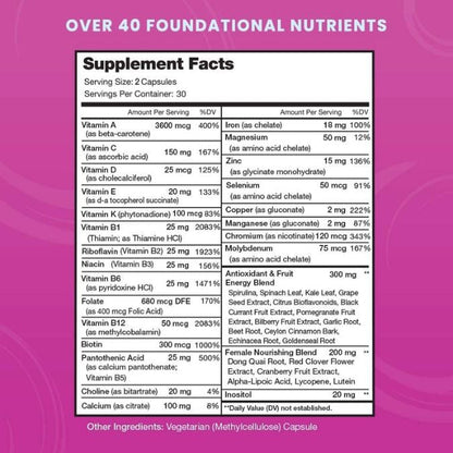 NutraChamps - Women's Multivitamin Supplement - Witches Ink LTD - O/A Crystals and Sun Signs