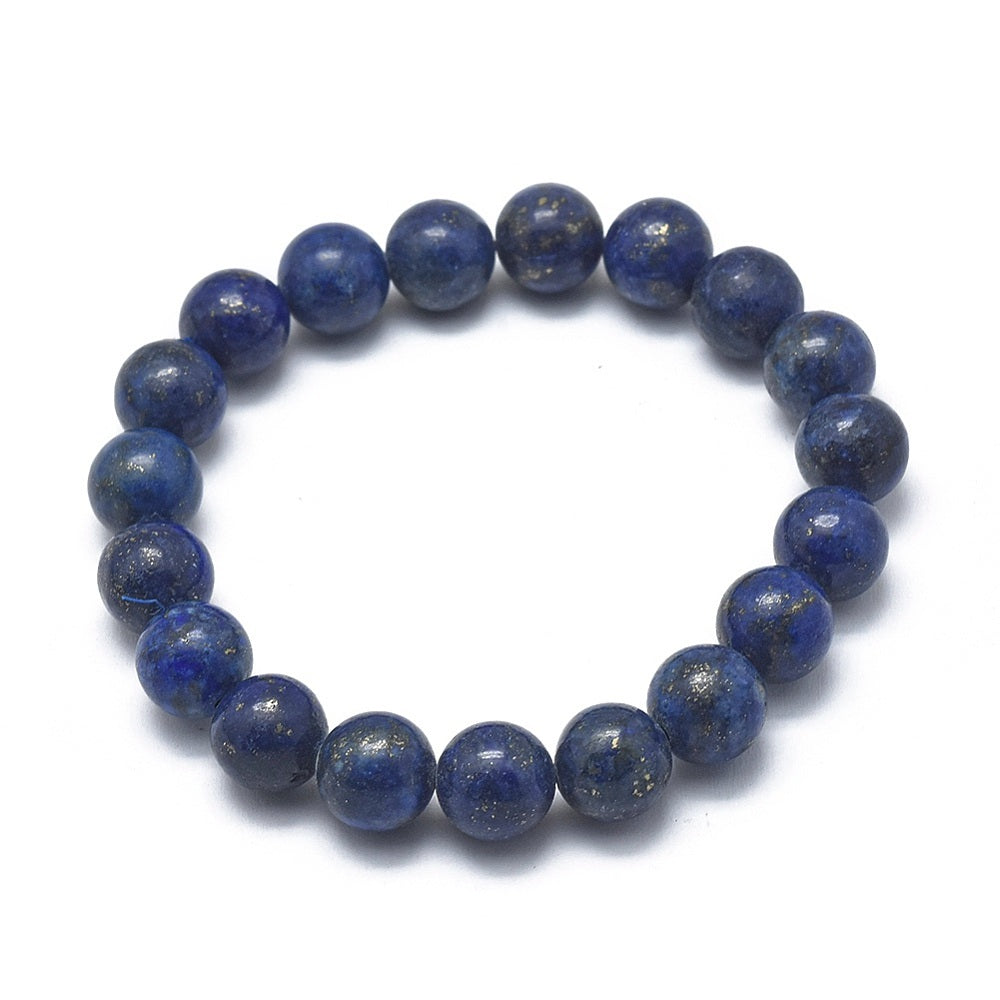 Lapis Lazuli Gemstone Bead Bracelet 8MM 