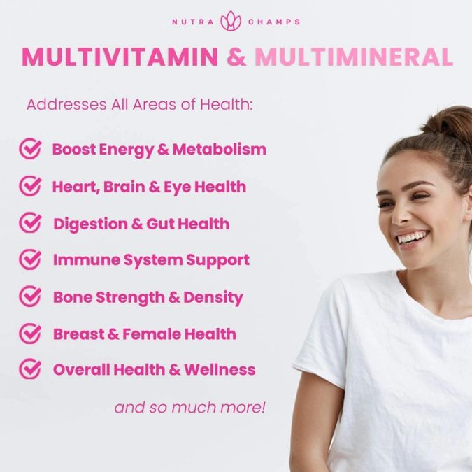 NutraChamps - Women's Multivitamin Supplement - Witches Ink LTD - O/A Crystals and Sun Signs