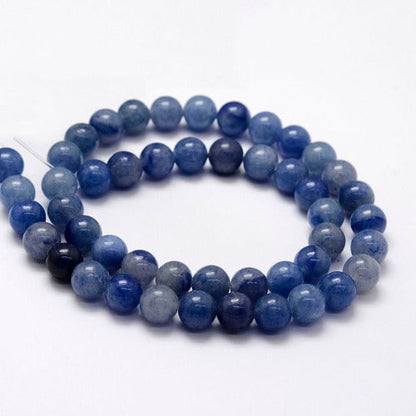 Blue Aventurine Gemstone Beads - All Sizes - Witches Ink LTD - O/A Crystals and Sun Signs