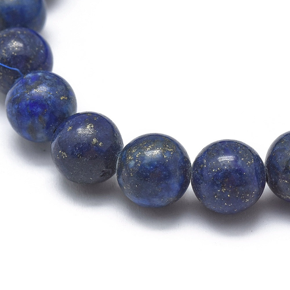 Lapis Lazuli Gemstone Bead Bracelet 8MM 