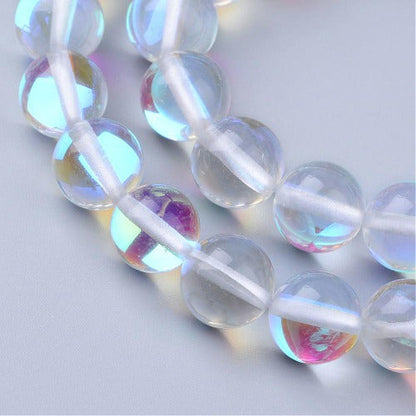 Holographic Glass Beads (Mermaid Glass) - All Sizes and All Colors - Witches Ink LTD - O/A Crystals and Sun Signs