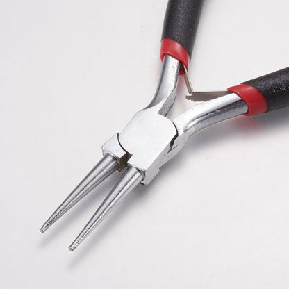 Pliers Round Nose Black Handle 