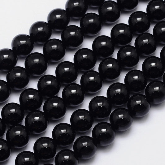 Black Tourmaline Gemstone Beads | Alberta Bead Store