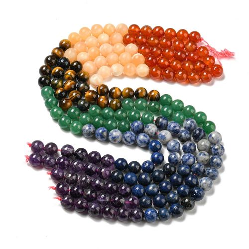 Chakra Gemstone Bead Strand - Crystals and Sun Signs