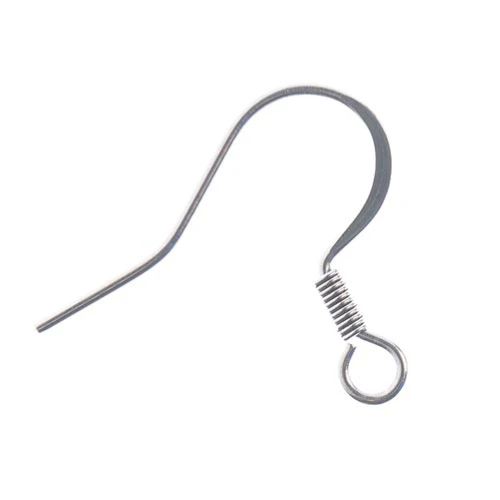 Fish Hook Stainless Steel Earring 14mm 