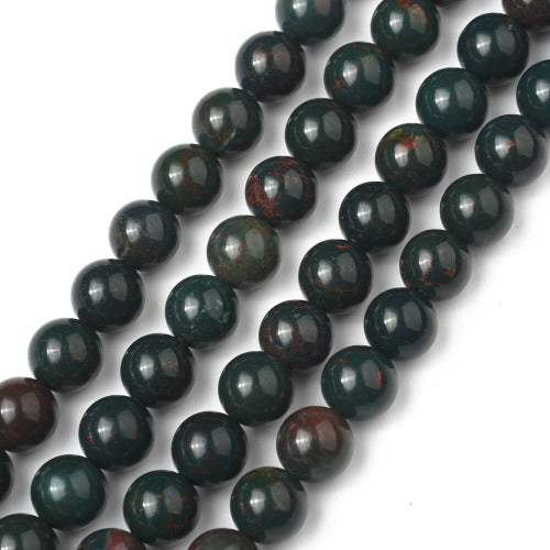 Indian Bloodstone Gemstone Beads -  Crystals and Sun Signs