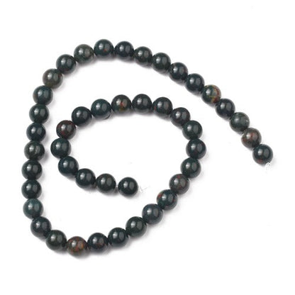 Indian Bloodstone Gemstone Beads Crystals and Sun Signs