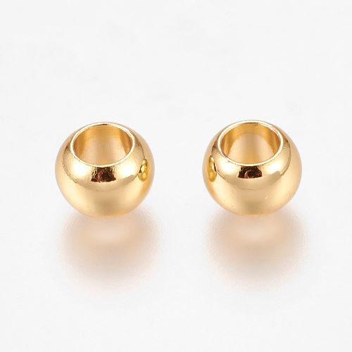 Connector Bead Rondelle Brass Golden 8MM 20pcs | Alberta Bead Store