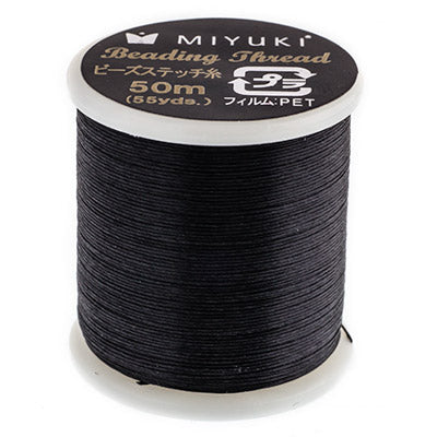 MIYUKI Beading Nylon Thread B Black | Alberta Bead Store