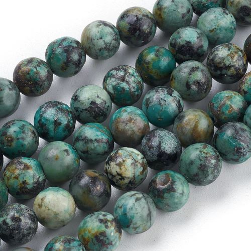 African Turquoise Jasper Gemstone Bead - Crystals and Sun Signs