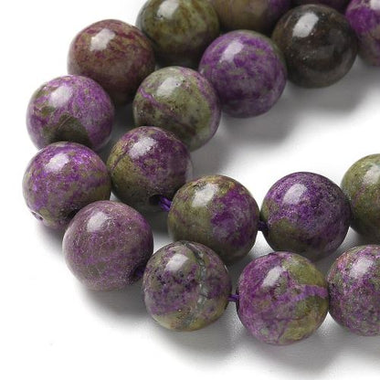 Atlantisite Stichtite Gemstone Bead - Crystals and Sun Signs