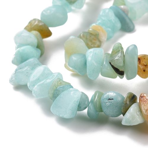 Flower Amazonite Gemstone Chip Beads 