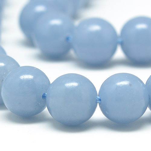 Angelite Gemstone Bead - Crystals and Sun Signs