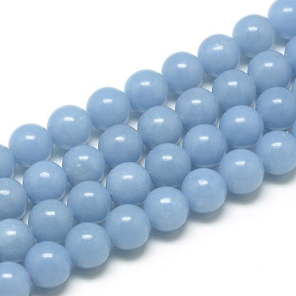 Angelite Gemstone Bead - Crystals and Sun Signs