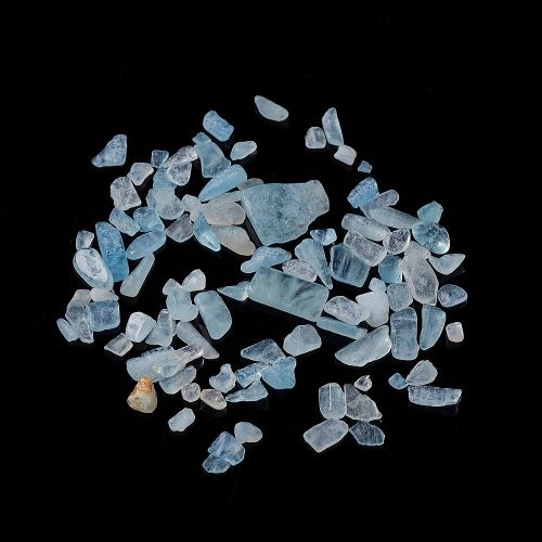 Aquamarine Gemstone Chip Beads No Hole 