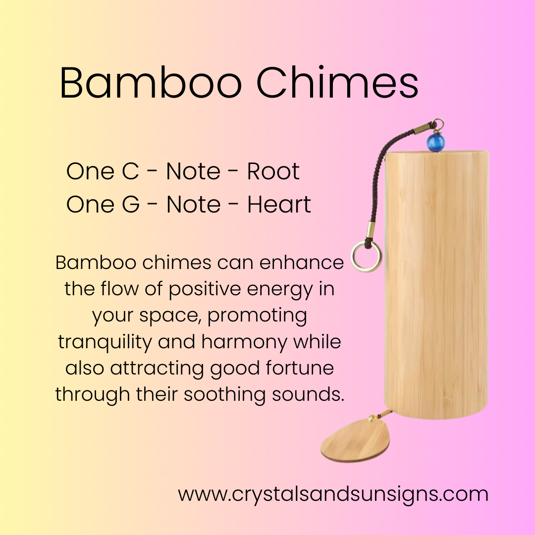 Bamboo Chime C-Note | Crystals and Sun Signs