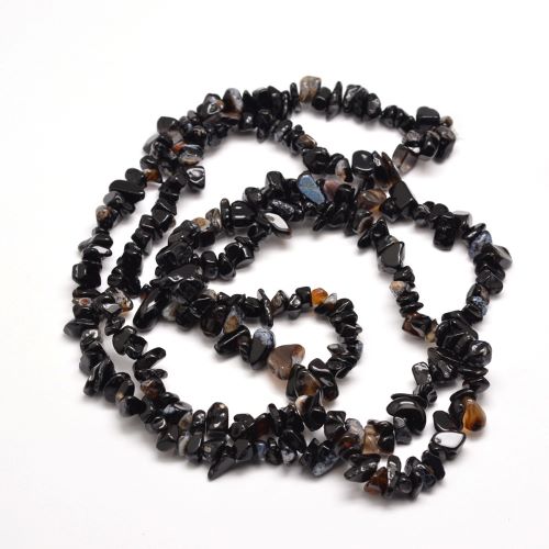 Black Onyx Gemstone Chip Beads 