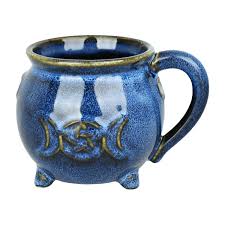 Triplemoon Blue Pottery Mug | Fantasy Gifts