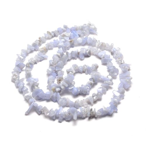 Blue Lace Agate Gemstone Chip Beads 