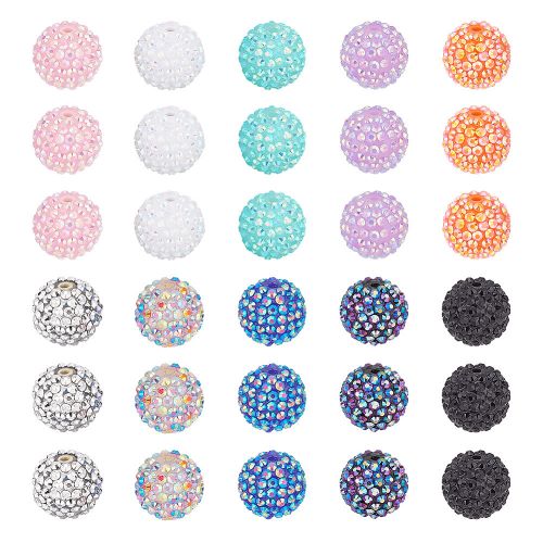 Bubblegum Resin Rhinestone Beads 20MM Collection 1pc | Alberta Bead Store