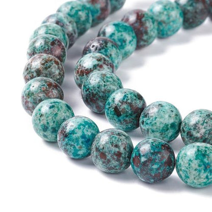 Chrysocolla Gemstone Bead - Dyed | Crystals and Sun Signs Co