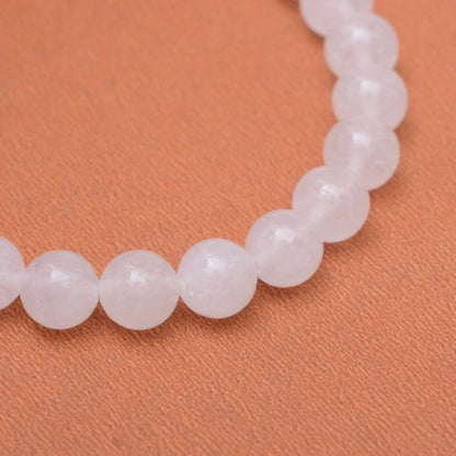 White Jade Gemstone Bead - Crystals and Sun Signs