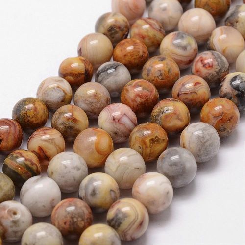 Crazy Lace Agate Gemstone Bead 