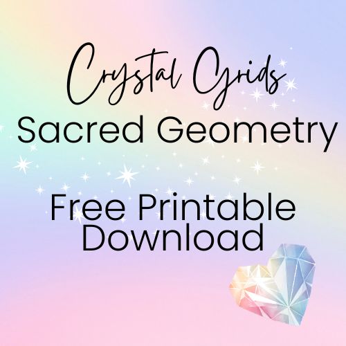 Printable Crystal Grids Sacred Geometry Addition - Crystals and Sun Signs