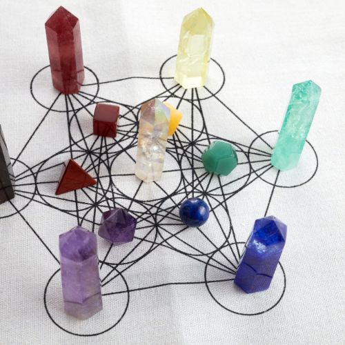 Printable Crystal Grids Sacred Geometry Addition - Crystals and Sun Signs