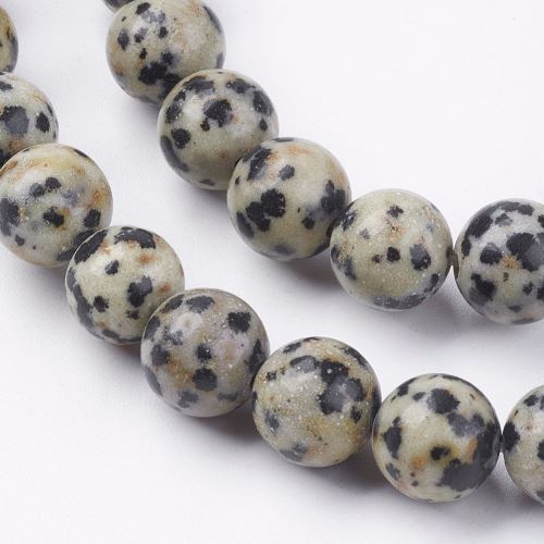 Dalmatian Jasper Gemstone Beads - All Sizes - Witches Ink LTD - O/A Crystals and Sun Signs