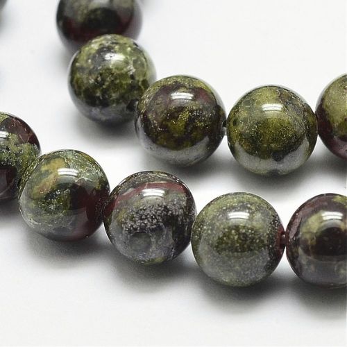 Dragon Bloodstone Gemstone Beads | Alberta Bead Store