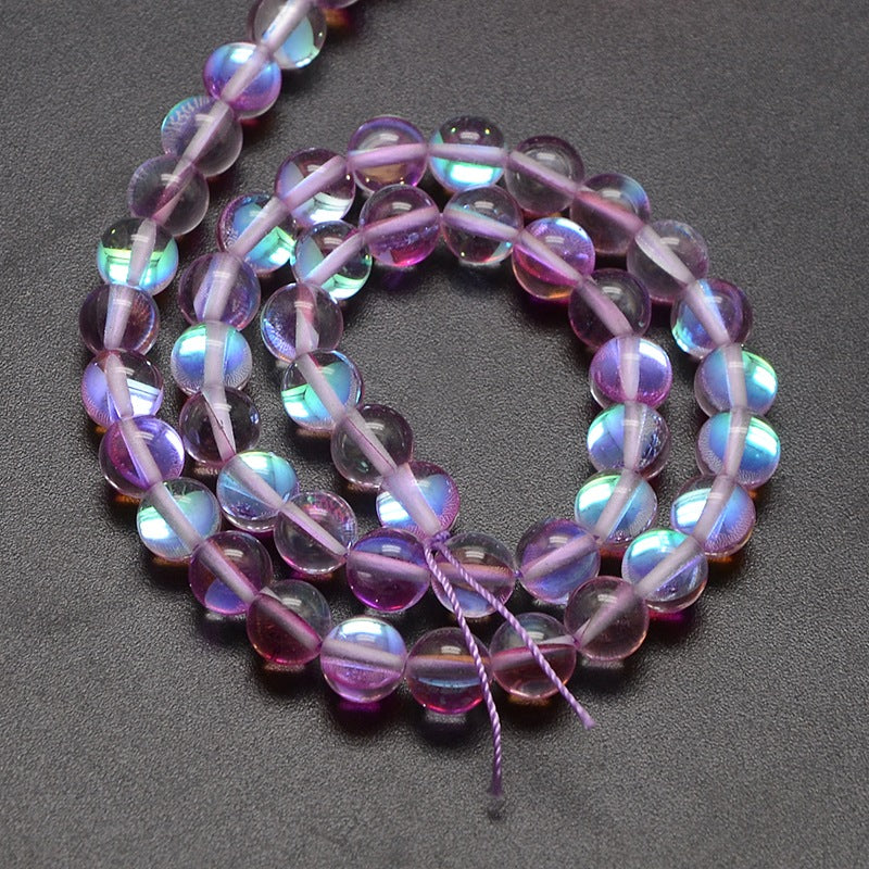 Medium Orchid Holographic Glass Bead 