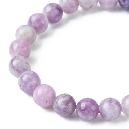 Lepidolite Gemstone Bead Bracelet 8MM 