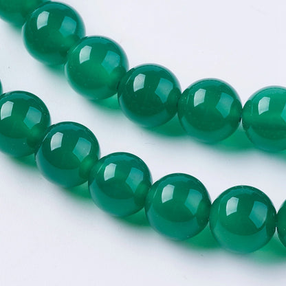 Green Onyx Gemstone Beads - Crystals and Sun Signs