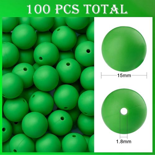 Silicone Bead Round 15MM Collection 