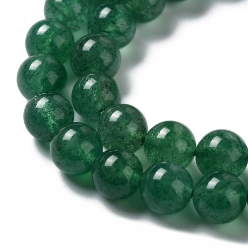Green Strawberry Quartz  Gemstone Bead - Crystals and Sun Signs