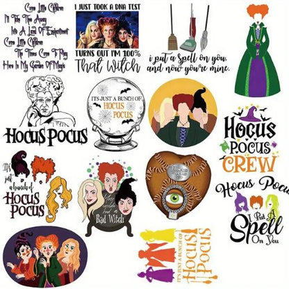 Hocus Pocus Sticker Pack 50pcs - Crystals and Sun Signs