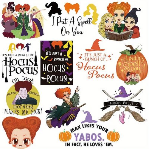 Hocus Pocus Sticker Pack 50pcs - Crystals and Sun Signs