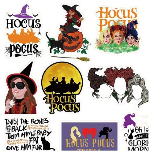 Hocus Pocus Sticker Pack 50pcs - Crystals and Sun Signs