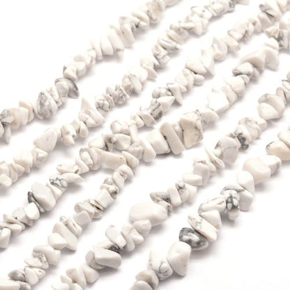 Howlite Gemstone Chip Beads 