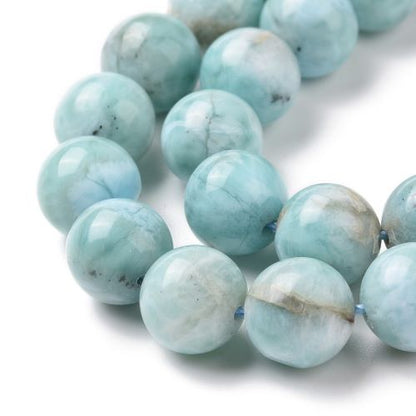 Larimar Gemstone Bead - Crystals and Sun Signs